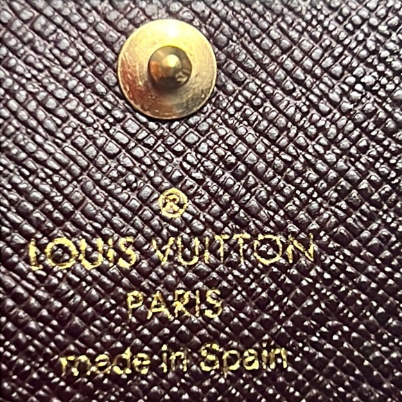 Auth. Louis Vuitton LV Taiga 4 Hook Ring Key Holder Case Wallet Multicles Vtg - Picture 12 of 17